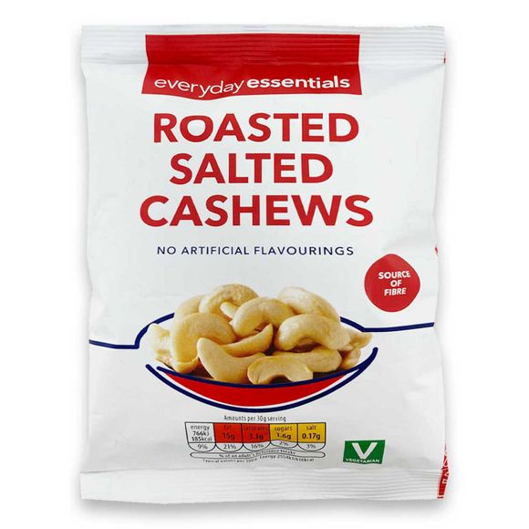 Everyday Essentials Roasted Salted Cashews 125g